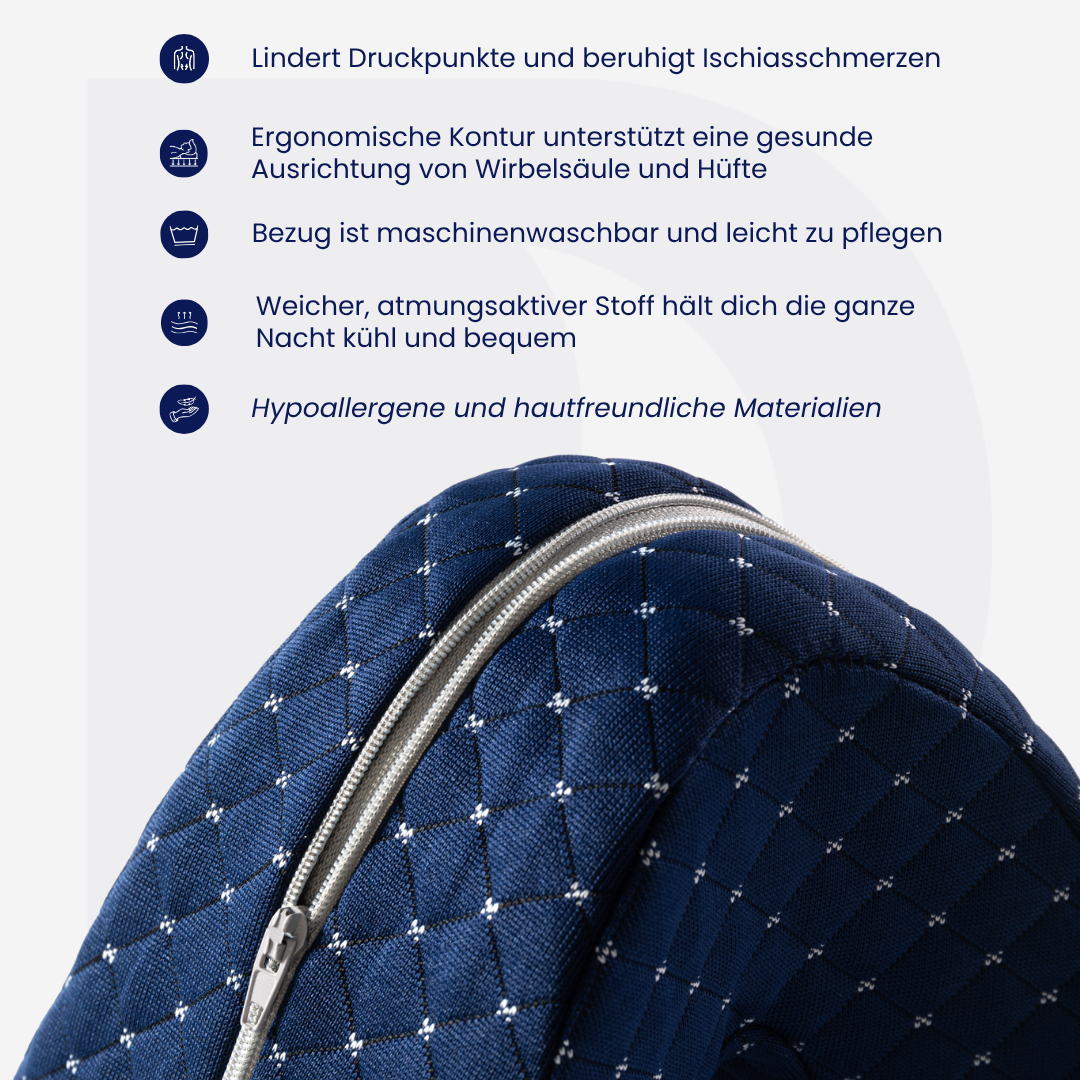 Das DreamSleepz Kniekissen (1+1 Gratis)