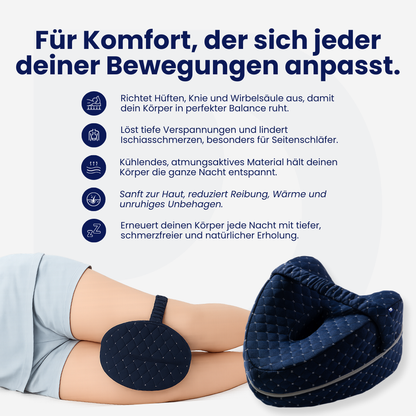 Das DreamSleepz Kniekissen (1+1 Gratis)