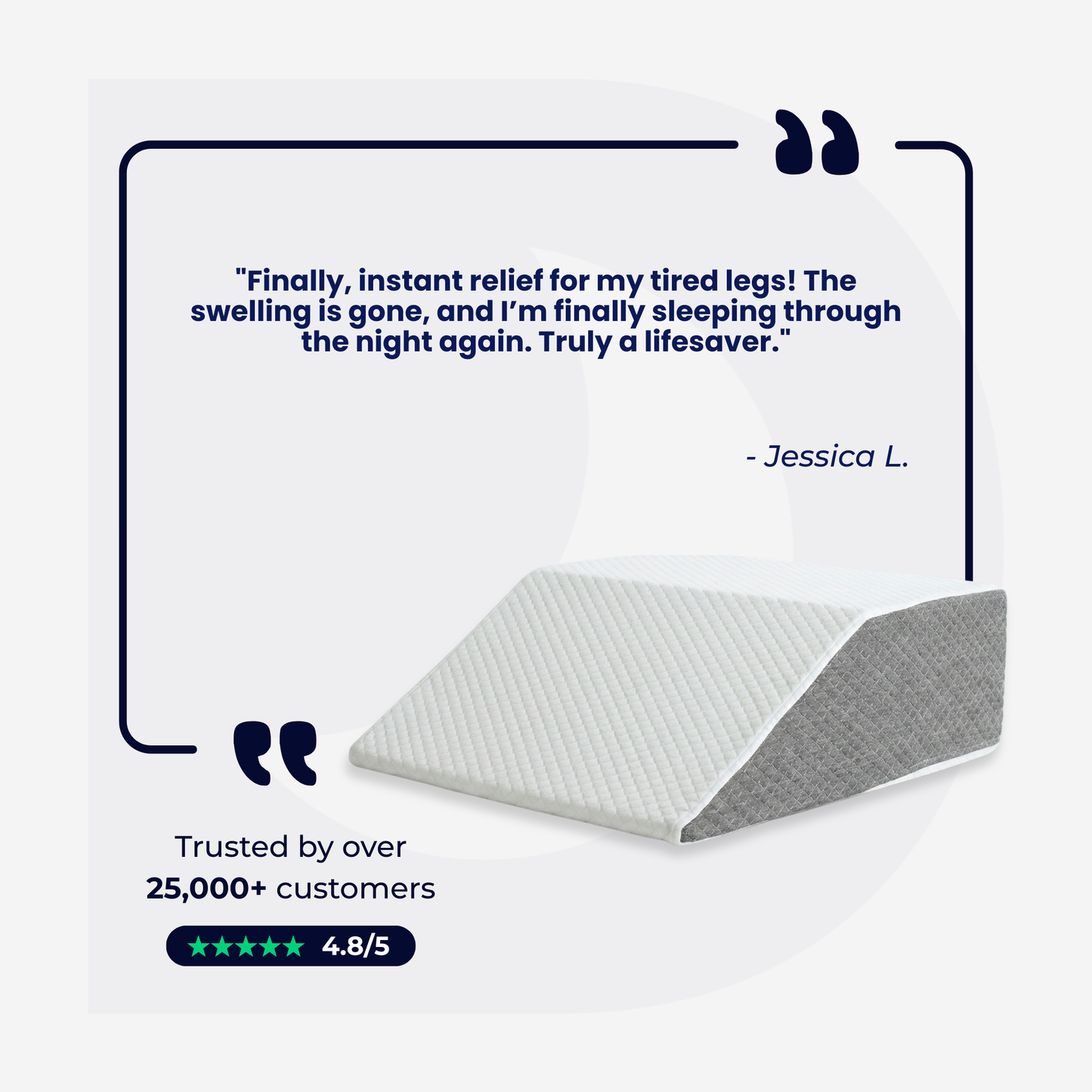 The DreamSleepz Elevation Wedge – Instant Relief for Heavy, Swollen Legs